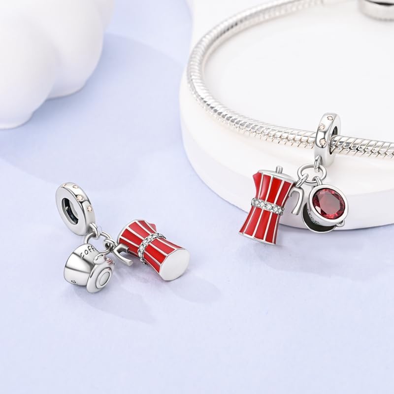 CYCUFF Store 925 Sterling Silver Charms Suitable for Charm Necklaces, Bracelet Pendants Beads Jewellery Gift for Women Family Friends - Image 1